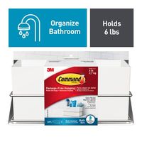 Command™ Bath Satin Nickel Wall & Cabinet Organizer | 3M United States