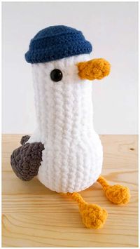 Amigurumi Seagull Crochet Free Pattern