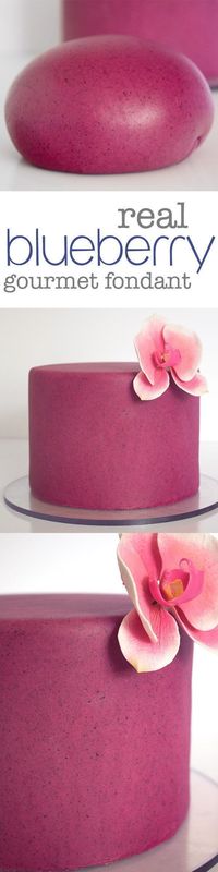 Delicious Homemade Blueberry Almond Fondant. Made… #fondant #blueberry #cake