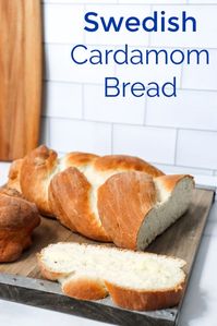 Swedish cardamom bread Recipe #BreadRecipe #BraidedBread #SwedishRecipe