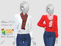 pizazz's Winter Wonderland Blouse N 12