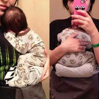 Proper M shape for baby in a carrier.