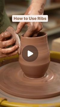 Twisted Clay on Instagram: "A little tutorial about using ribs!  #pottery #ceramics #handmade #clay #art #ceramic #ceramicart #stoneware #potterylove #instapottery #wheelthrown #handmadepottery #pottersofinstagram #handmadeceramics  #tableware #contemporaryceramics #potterystudio #artist #glaze #potter #potterylife #potteryteacher #potterylife #potteryteacher #potterylesson #potteryhowto #potterytutorial"