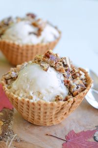 Recipe: Maple Ice Cream With Pecan Praline