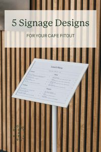 5 Signage changeable menu and signage board designs that you need for your cafe or restaurant fit-out. Modern and sturdy, these designs will last a lifetime.