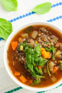 Slow Cooker Mediterranean Lentil Soup