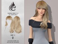 Maxis match long wavy hair with bangs in 24 EA swatches for female teen-elder sims by Aurum for The Sims 4 Base game compatible Female frame only 24 EA swatches  All LODs Hat compatible HQ compatible Custom thumbnail