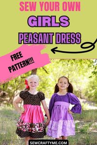 Discover the joy of sewing with our free girls peasant dress pattern! Create a stunning ruffled peasant dress that's as enchanting as it is comfortable. With our step-by-step instructions and free downloadable templates, even beginners can master this delightful project. Choose from a variety of fabrics and colors to make it uniquely yours. Transform your little one into a princess with this charming ruffled design. Get started today and enjoy the art of crafting