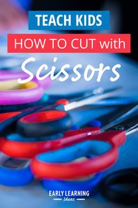 Is cutting with scissors difficult for some of your kids? Find tips and ideas and basic steps to help develop the skills needed for successful cutting with scissors. This post contains affiliate links