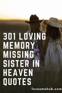 101 In Memory of My Sister Quotes - Love SMS HUB