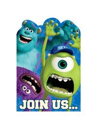 Disney Monsters Postcard Invitations - Party Invitations and Individual Party Supplies