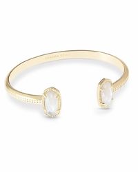 Elton Gold Cuff Bracelet in Ivory Mother Of Pearl | Kendra Scott