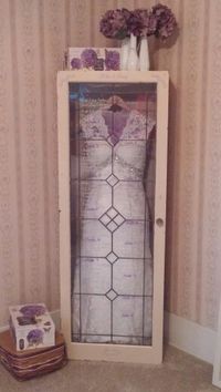 Wedding dress shadow box