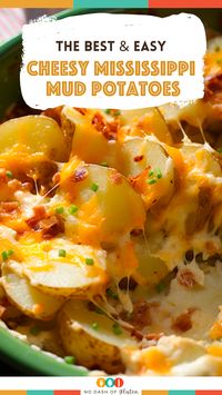 Dive into a world of creamy cheddar, crispy bacon, and tender potatoes with our Cheesy Mississippi Mud Potatoes recipe. Perfect for any occasion, this dish is a crowd-pleaser that's easy to make. Try it today and delight your taste buds!