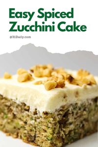 This Zucchini Cake is an easy sheet cake recipe packed with fresh zucchini and flavored with late summer, early fall spices. Moist and tender, and topped with cream cheese frosting, it's a cake with deep roots and delicious flavor.