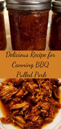 This BBQ pulled pork canning recipe is delicious and is a great example of awesome things that you can preserve in jars and have on your shelf ready to eat. This simple recipe is very easy to make. Mix up the ingredients for the sauce, then add the raw meat, put in the jars and pressure can. The jars of yummy pulled pork will be ready to eat or serve for company. Make pulled pork sandwiches or eat alone. .