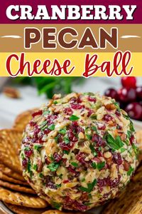 This easy cranberry pecan cheese ball is perfect for stress-free entertaining! Creamy, crunchy, sweet, and nutty, it’s packed with flavor and texture.