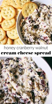 The Best Honey Cranberry Walnut Cream Cheese Spread