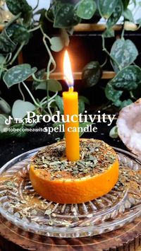 A spell candle to boost your productivity! :)