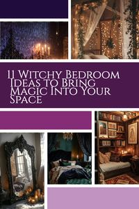 Want a witchy bedroom? These 11 ideas will give your space a mystical touch with dark home decor, perfect for a cozy fall aesthetic! 🍂 #DarkAesthetic #WitchyAutumn