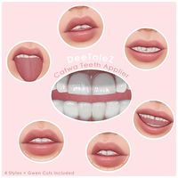 Second Life Marketplace - DeeTaleZ *Appliers* CATWA Head TEETH "Natural No.1"