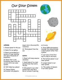 Our Solar System Crossword Puzzle by Puzzles to Print | Teachers Pay Teachers