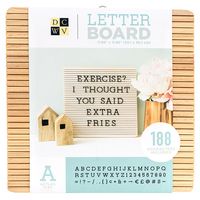 Die Cuts with a View - Letter Board - Frameless - Light Wood - 12 x 12