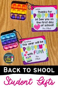 Back to School Student Gifts - Help make your new students feel welcome and more at ease on the first day of school and open house/meet the teacher night! Find 20 ideas for inexpensive, fun back to school student gifts from teacher.