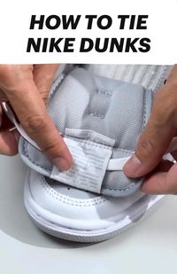 A detailed video guide on how to tie and style your Nike Dunks!