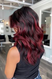 Check out the collection of 45 ideas of red highlights on black hair we just posted on our blogFrom wine red balayage styles to classic looks of copper highlightsyou'll find a ton of hair inspiration in our latest articleClick the pin to see it now and follow us for more ideas