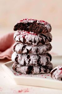 Chocolate Raspberry Crinkles