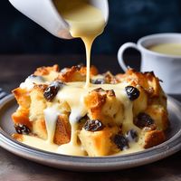 Old-Fashioned Bread Pudding with Vanilla Sauce - Life with Susan