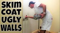 Skim Coat Ugly Textured Walls with a Paint Roller Tips Tricks and Tools - YouTube