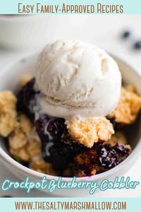 All you need to do is plug in the #crockpot and let it slowly cook your #cobbler to perfection! #food #dessert #slowcooker