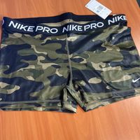 New With Tags Nike Pro Women's Dri-Fit 3" Camo Shorts Size Xxl Product Details Fabric Type Body: 83% Polyester, 17% Spandex; Waistband: 62% Nylon, 21% Polyester, 17% Spandex Care Instructions Machine Wash Origin Imported Closure Type Pull On About This Item Tight Fit Offers A Body-Hugging Feel. The Stretchy Fabric Lets You Seamlessly Ease Into Every Movement. The Mid-Rise Design Has An Elastic Waistband For A Customizable Fit. Sport Type: Running Description The Nike Pro Dri-Fit Shorts Wrap You In Stretchy Fabric Infused With Sweat-Wicking Power To Keep You Feeling Supported And Dry During Your Toughest Workouts. Camo Print Creates A Confident Look That Commands Attention