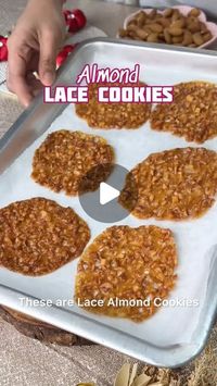 @nehadeepakshah on Instagram: "🍪 LACE ALMOND COOKIE - thinnest & most delicious cookies. Make it at home by following a few easy steps. 

All you need is - 
🫘 40 gms Australian Almond @australianalmonds.india 
🍚 2 tbsp all purpose flour/ whole wheat flour (18 gms)
 
Cookie Dough 
🧈 2 tbsp soft butter (28 gms)
🍡 ¼ cup caster sugar (50 gms) (You can use brown sugar also)
🍯 1 ½ tbsp. honey/ golden syrup/ maple syrup
🧂 ¼ tsp salt

Australian almonds are of unmatched quality, taste amazingly sweet & are super crunchy. 

🌟 Vishesh Tippani 
- Baking time may differ a bit, when the cookies stop bubbling, bake for 30 seconds post that & then remove it from the oven, let it cool and come to room temperature 
- ⁠Do not over cook the sugsr mixture once it starts bubbling

#AlmondLaceCookies #A