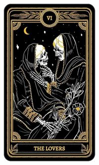 Un interprétation de l'Amoureux "The Lovers" by Amrit Brar From The Marigold Tarot