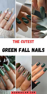 Unveil the beauty of green fall nails 2024 with our curated ideas and designs. Featuring almond, coffin, and square shapes, these nails come in matte, acrylic, and glossy finishes. Embrace colors like dark emerald and forest green for a bold statement. Short acrylic nails adorned with leaf designs offer a chic, seasonal look. Explore various nail shapes and styles to find the perfect match for your fall fashion sense.