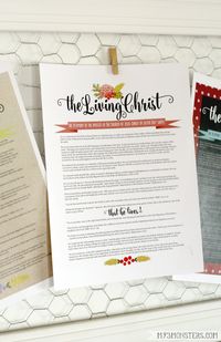 Free Printables, The Living Christ Printables