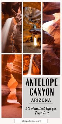 First visit to Antelope Canyon? Here are 20 practical Antelope Canyon tips to know before you head out. Not only, you will have a more enjoyable experience, but also, you will make the most of your first visit to Antelope Canyon!  #AntelopeCanyon #ExploreAntelopeCanyon #SlotCanyon #ArizonaAdventures #AntelopeCanyonViews #NaturePhotography #VisitAntelopeCanyon #ArizonaLandscapes #AntelopeCanyonPhotography #CanyonHiking #UpperAntelopeCanyon #LowerAntelopeCanyon #ScenicArizona #AntelopeCanyonSun...