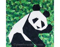 Paper piece an adorable Panda quilt block for your next baby quilt or animal-themed project. The 12 inch (30.4cm) PDF Panda quilt pattern includes easy-to-follow directions and paper piecing patterns for sewing both right- and left-facing quilt blocks. The quilt block pattern is