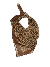 Unbranded Scarf Size: One Size Accessories - used. No Fabric Content, Leopard Print | Scarf: Brown Leopard Print Accessories