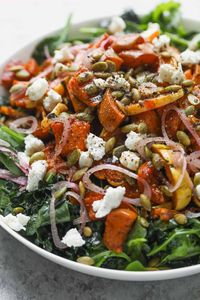 Delicata, Honeynut Squash and Kale Salad 68