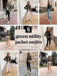 green utility jacket outfit, anine bing outfit, anine bing jacket, green jacket outfit, olive green jacket outfit