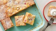 Rhubarb Gooey Butter Cake Bars Recipe - BettyCrocker.com