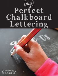 Chalkboard Art: Easy tutorial on how to get perfect lettering every time!