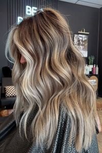 Pairing brunette shades with soft blonde shades is a great way to achieve a style that will accentuate your hair’s texture and add dimension to your hair. @shannonalbritton