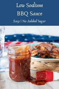 Low Sodium BBQ Sauce will impress at your next cookout. Smoky and tangy, plus a little sweet. It's low sodium with no added sugar too, so no one has to worry about it. Healthy BBQ sauce to the rescue!