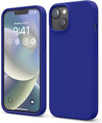 elago Compatible with iPhone 14 Case, Liquid Silicone Case, Full Body Protective Cover, Shockproof, Slim Phone Case, Anti-Scratch Soft Microfiber Lining, 6.1 inch (Cobalt Blue)