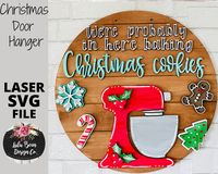 This one's for the Christmas cookie lovers out there! File includes optional hanging holes and shiplap lines. Also included is our split version for the shiplap round backer so you can cut a full size 18 inch door hanger with a smaller laser. (The cut line is hidden in a shiplap line, and there is a fastener piece that attaches to the back to secure it) This listing is for a digital SVG instant downloadable file ONLY. Not for a physical product. This file is meant to be used with a laser machine